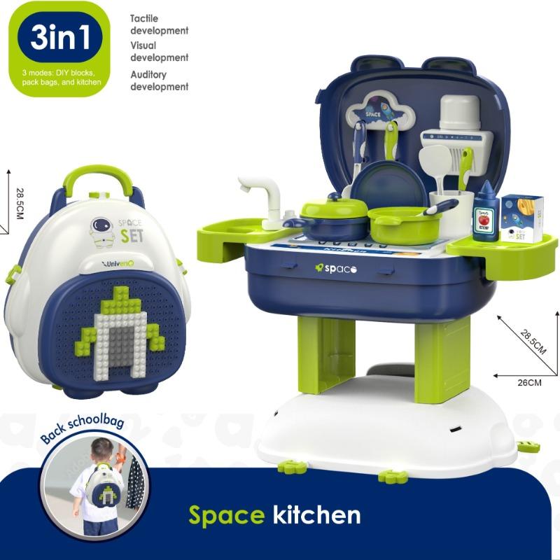 Buy Space 3 in 1 Kitchen and BackPack 36 Accessories | Yallatoys.com