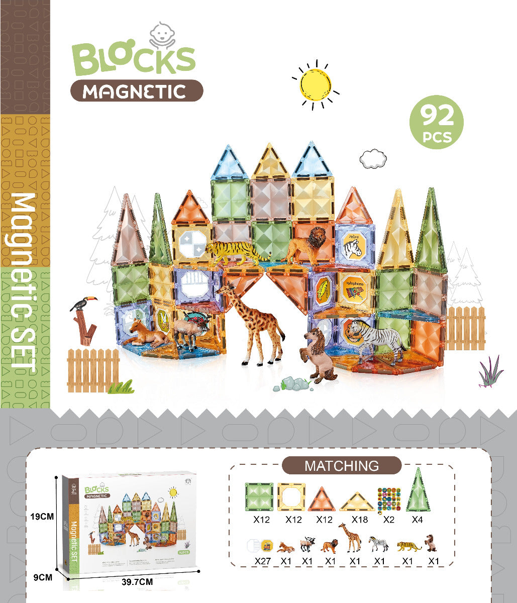 Buy Magnetic Diamond building blocks 92pcs | Yallatoys.com