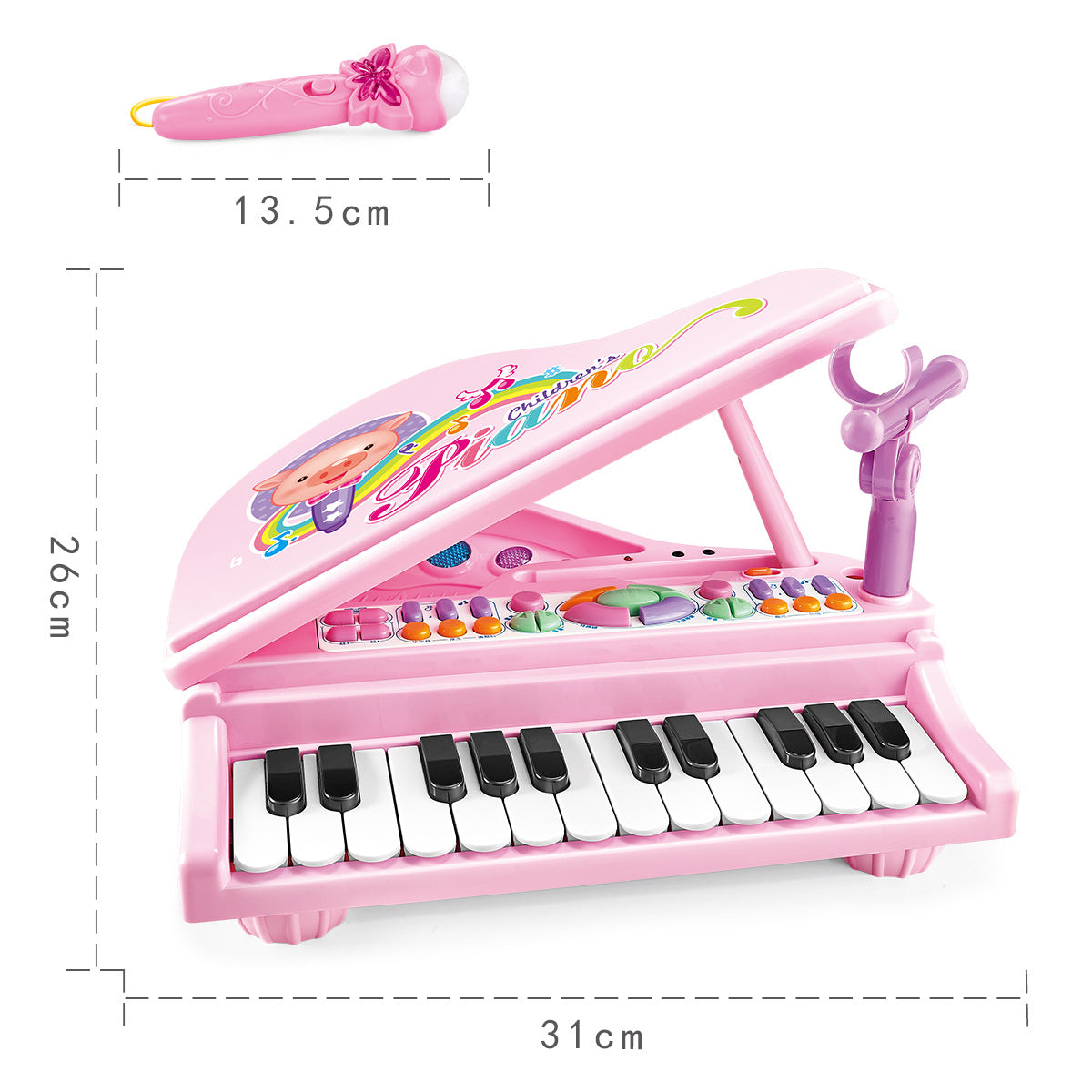 Buy Music Piano Pink | Yallatoys.com