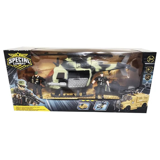 Buy Special Combat Military Helicopter Tank Playset | Yallatoys.com