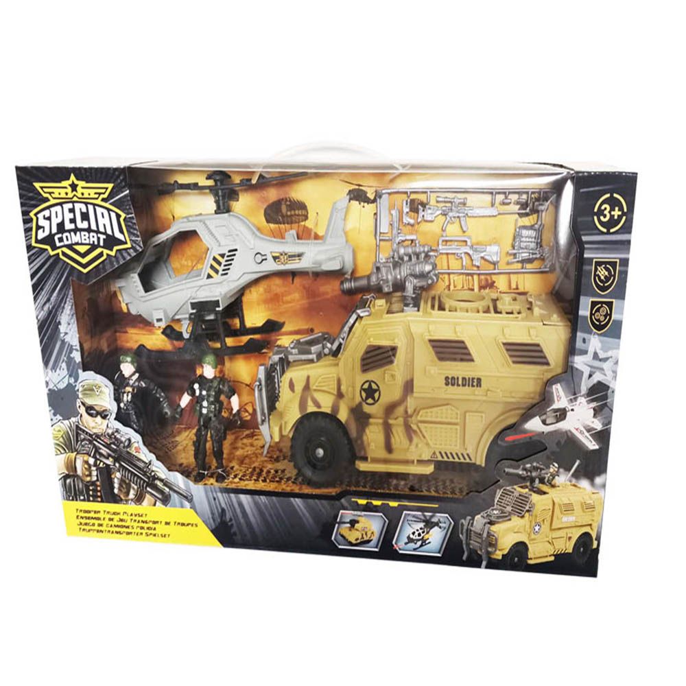 Buy Special Combat Military Helicopter with Tank Playset | Yallatoys.com