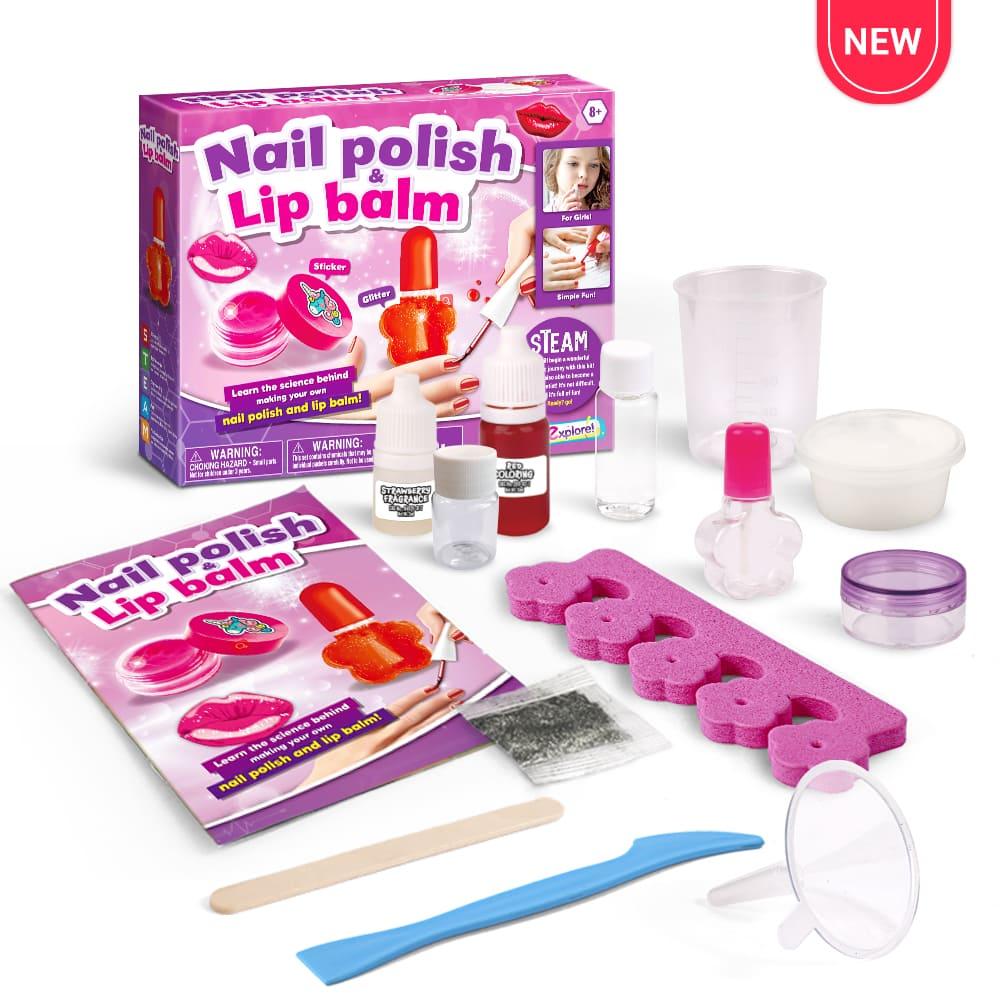 Buy Nail Polish And Lip Balm Experiment Kit | Yallatoys.com