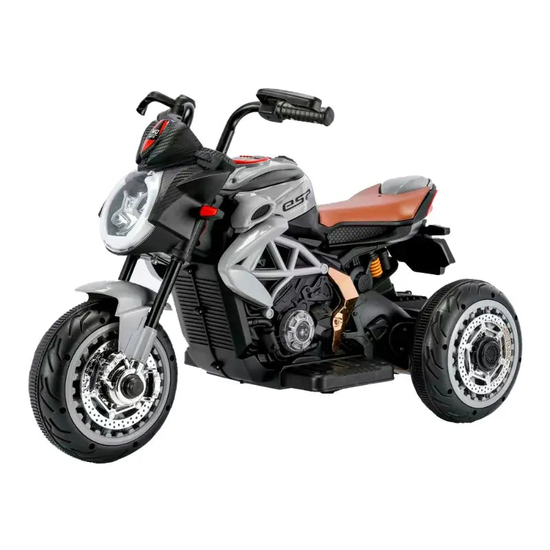 Buy Orbic Kids Electric Battery Operated Ride On Bike 12v Silver | Yallatoys.com