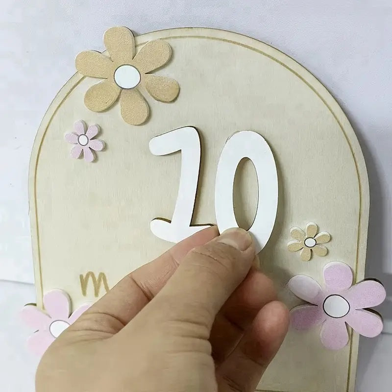 Creative Milestone Card Wooden Milestone Birth Sign And Photography Milestone Card 1pc Yalla Gifting Yallatoys