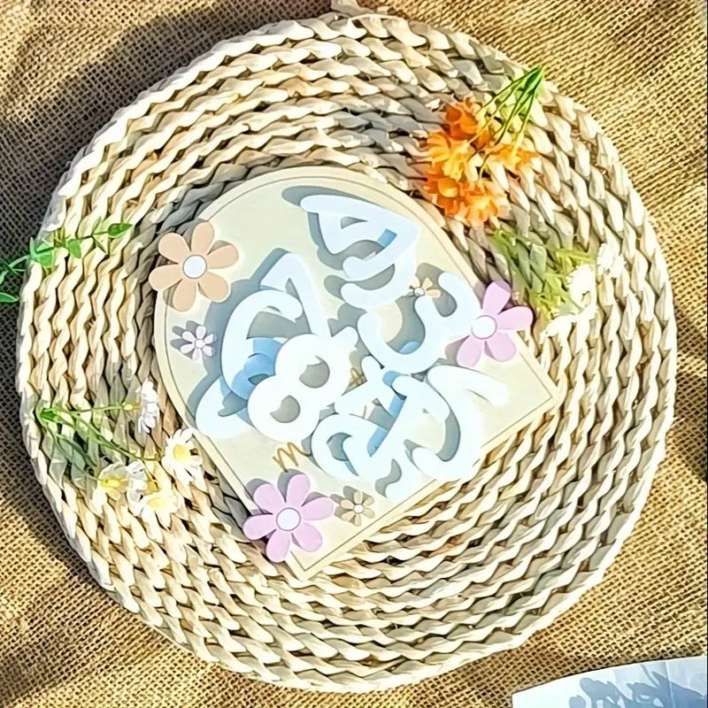 Creative Milestone Card Wooden Milestone Birth Sign And Photography Milestone Card 1pc Yalla Gifting Yallatoys