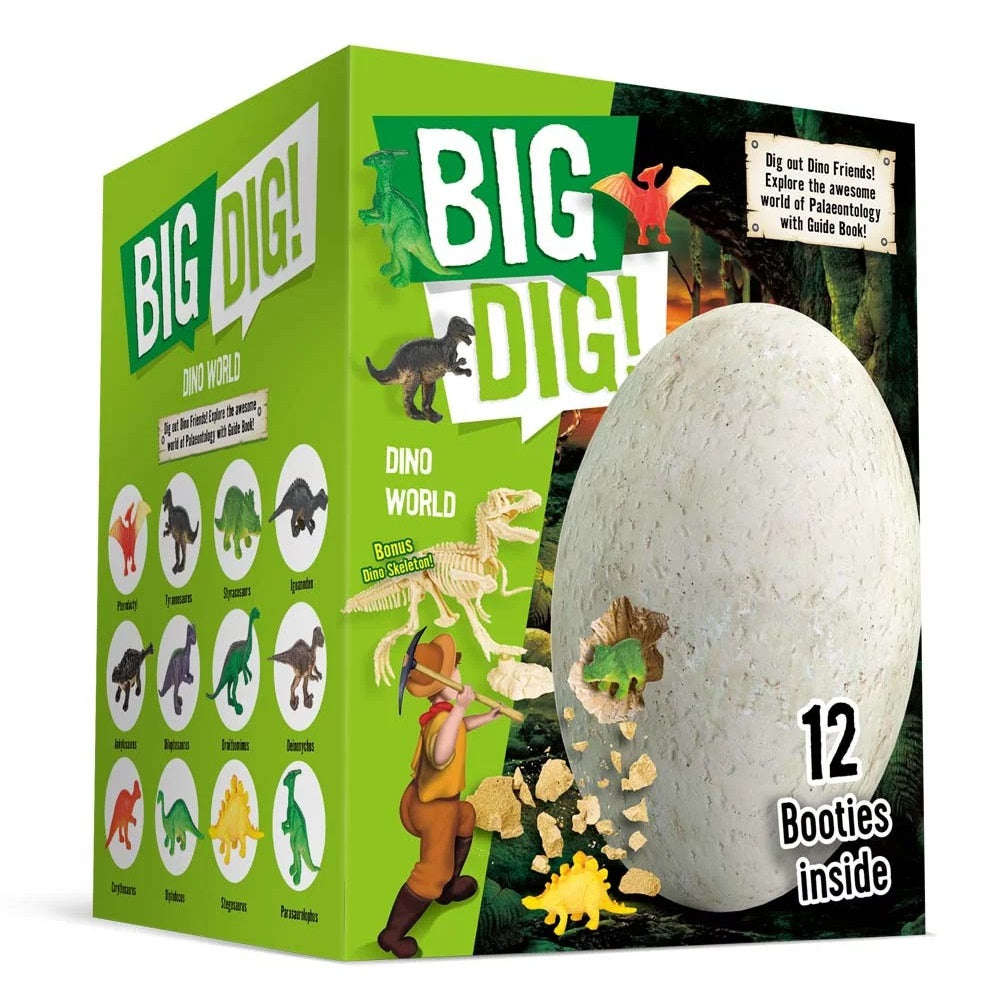 Buy Jumbo Dino Egg Unearth 14 Unique Large Surprise Dinosaurs in One Giant Filled Mining Egg | Yallatoys.com