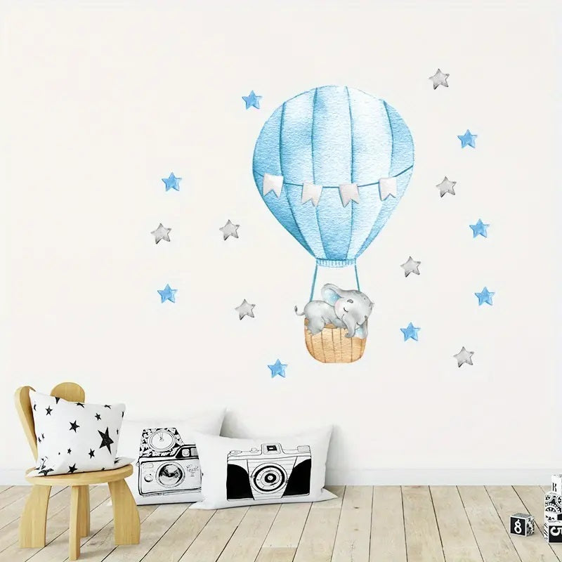 Creative Wall Sticker Hot Air Balloon (Sold Separately Subject to Availability) Yalla Gifting Yallatoys