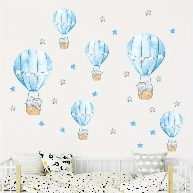 Creative Wall Sticker Hot Air Balloon (Sold Separately Subject to Availability) Yalla Gifting Yallatoys