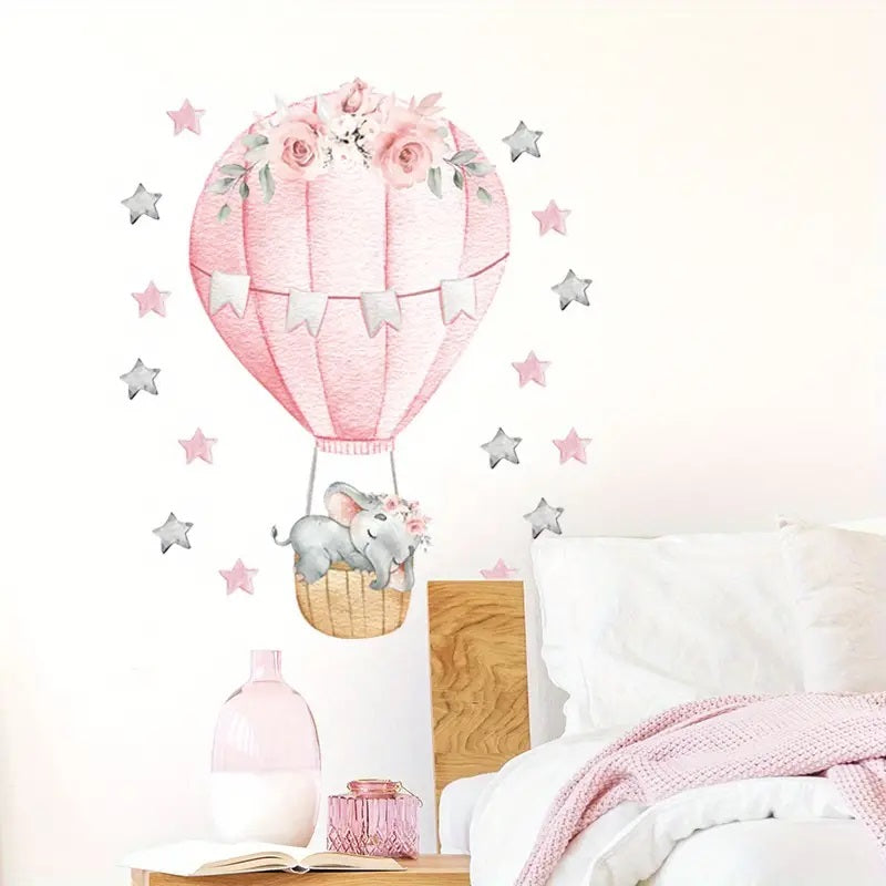 Creative Wall Sticker Hot Air Balloon (Sold Separately Subject to Availability) Yalla Gifting Yallatoys