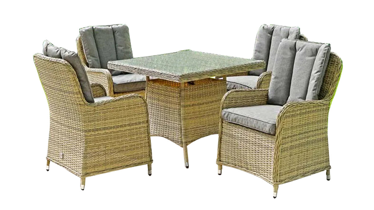 Buy Forte 4Pcs Dining Set Brown | Yallatoys.com