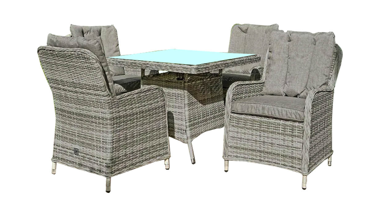 Buy Forte 4Pcs Dining Set Grey | Yallatoys.com