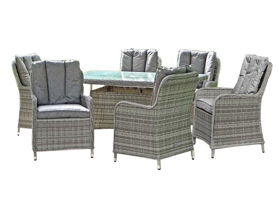 Buy Pezzo 7Pcs Dining Set Grey | Yallatoys.com