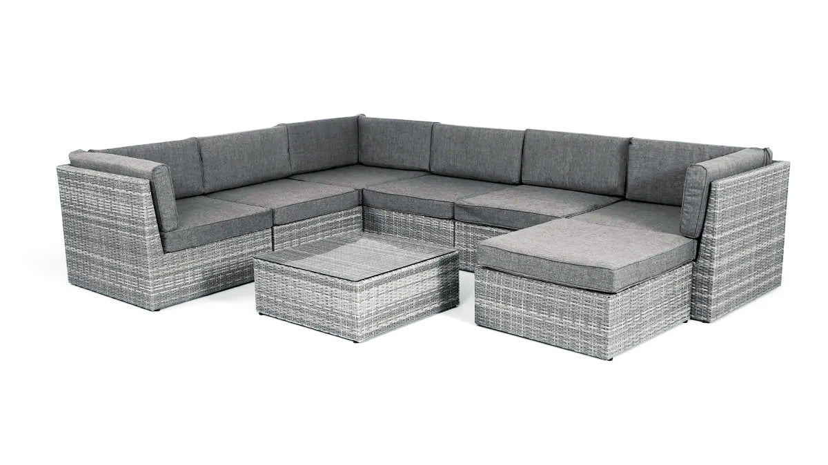 Buy Aria Sofa Set Light Grey | Yallatoys.com