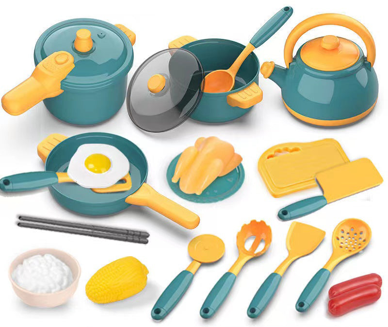 Buy Kitchen Set with 38 Accessories Green | Yallatoys.com