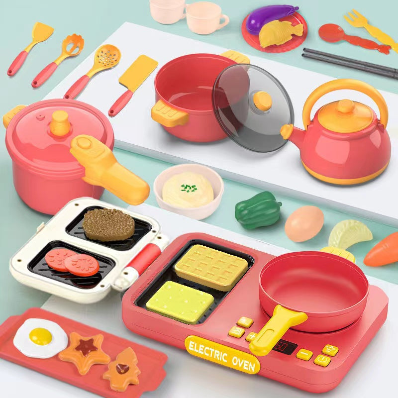 Buy Kitchen Set with 38 Accessories Red | Yallatoys.com