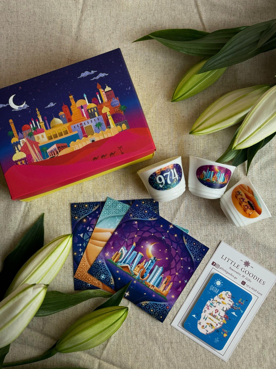 Buy Ramadan Mubarak Gift Box Mosque Theme without Text | Yallatoys.com