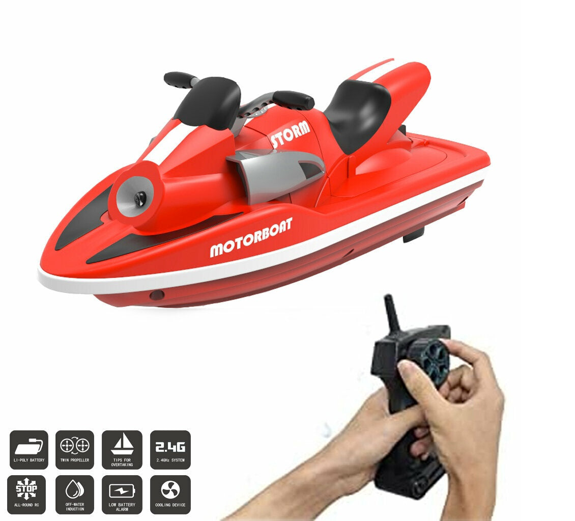 Buy Remote Control Dual Motor Led Racing Boat | Yallatoys.com