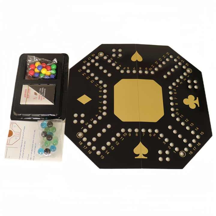 Buy Jackaroo Multi Player Wooden Board Game With Glass Marbles and Cards | Yallatoys.com