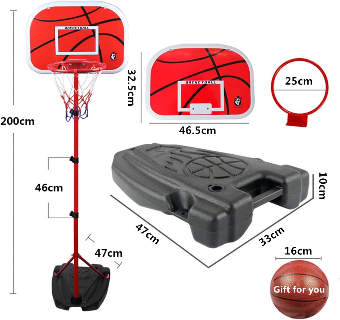 Buy Basketball Stand Hoop Net System | Yallatoys.com