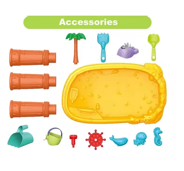 Buy Baby Outdoor Toys Summer Beach Toys 2 in 1 Sand and Water Table | Yallatoys.com