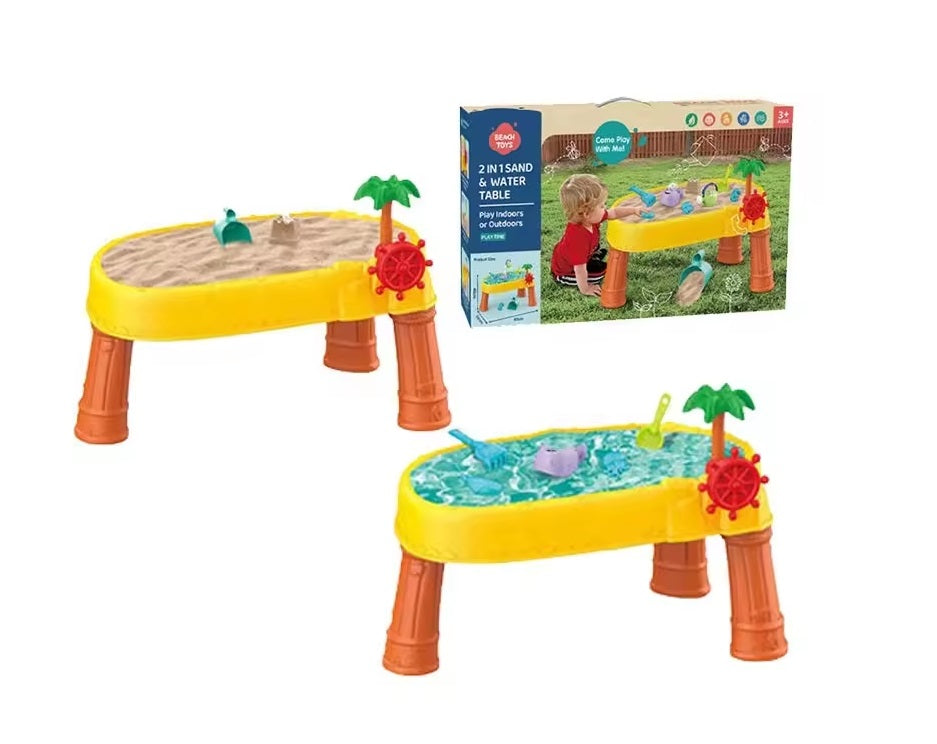 Buy Baby Outdoor Toys Summer Beach Toys 2 in 1 Sand and Water Table | Yallatoys.com