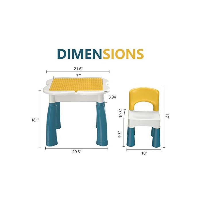 Buy Large Building Block Table and Chair | Yallatoys.com