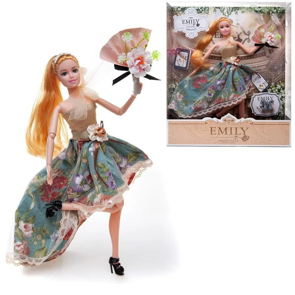 Buy Emily Rudenka Doll with Floral Blue Skirt | Yallatoys.com