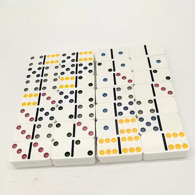 Buy Double Six Color Domino Blocks In Metal Box | Yallatoys.com