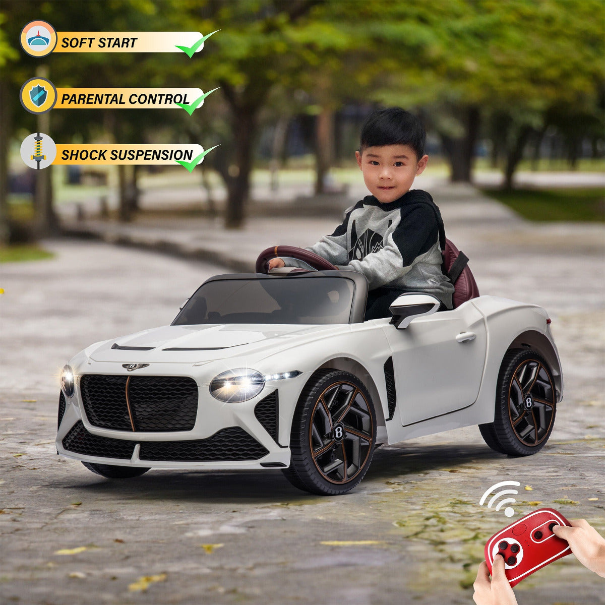 Buy Bentley Bacalar 12V Ride on Car for Kids with Remote Control | Yallatoys.com