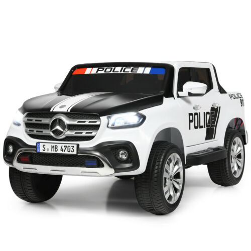 Buy Mercedes Benz X Class 12V 2 Seater Kids Ride On Car Police Car | Yallatoys.com