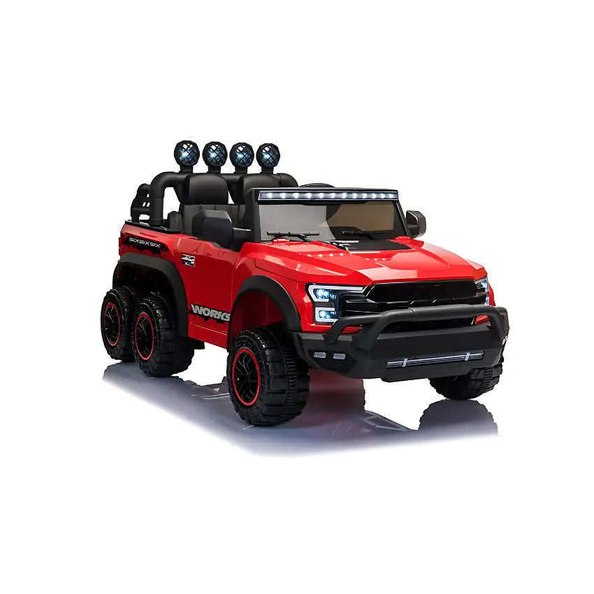 Buy Kids 6X6 12V Battery Operated Pick Up Car Red | Yallatoys.com