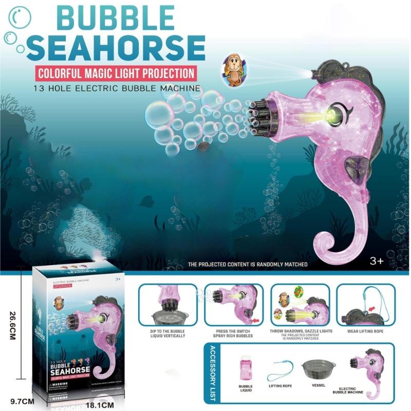 Buy Electric Seahorse Bubble Gun | Yallatoys.com