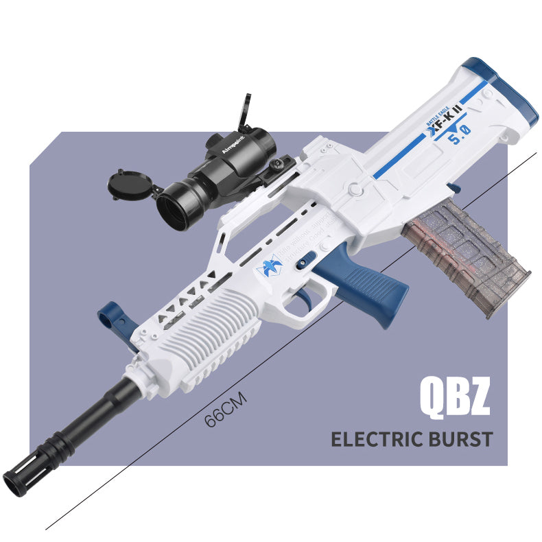 Buy QBZ Electric Continuous Eva Doft Bullet Emitter White | Yallatoys.com
