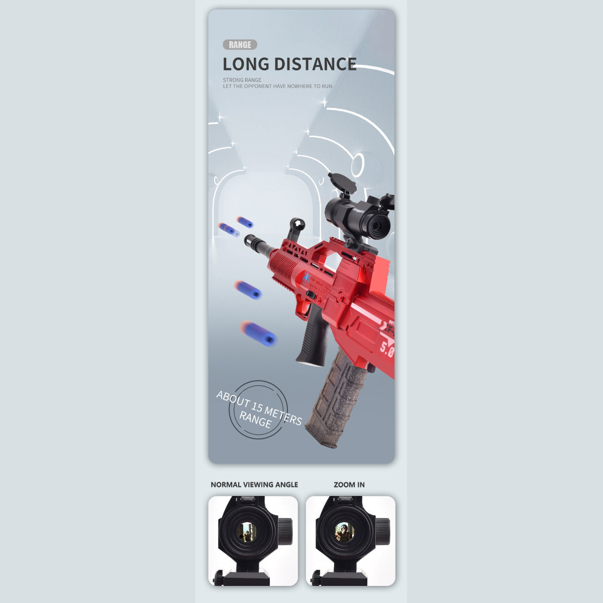 Buy QBZ Electric Continuous Eva Doft Bullet Emitter Maroon | Yallatoys.com