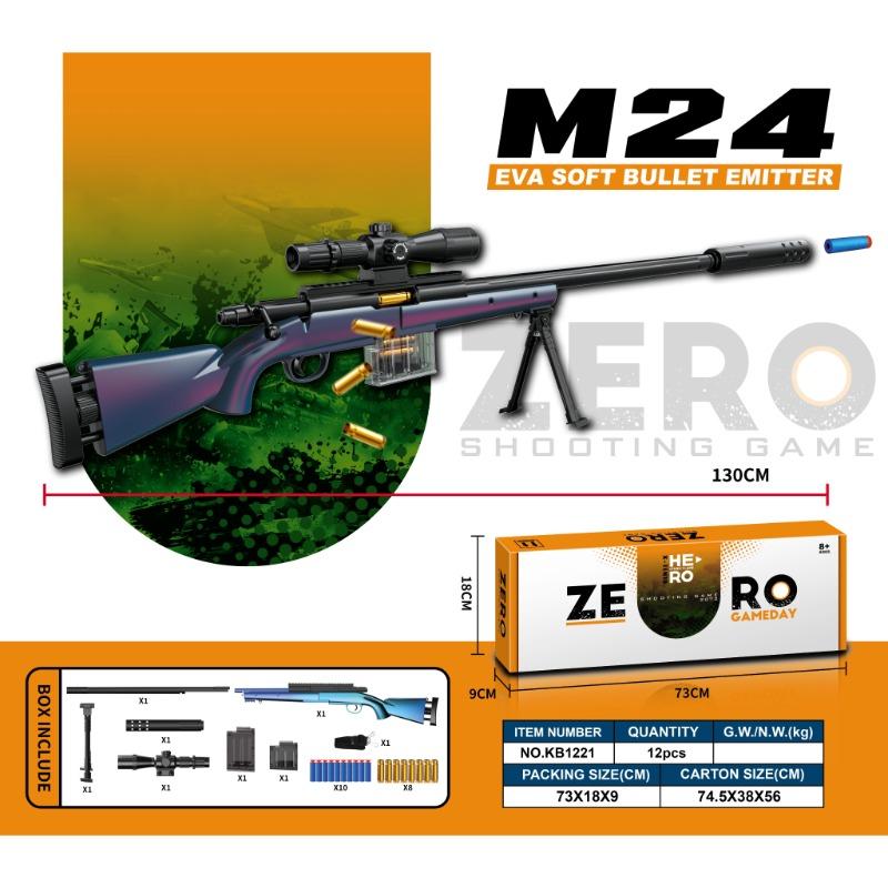 Buy M24 Soft Bullet Sniper Navy Blue | Yallatoys.com