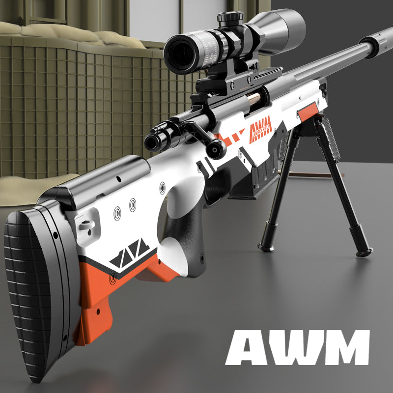 Buy AWM Soft Bullet Sniper White | Yallatoys.com