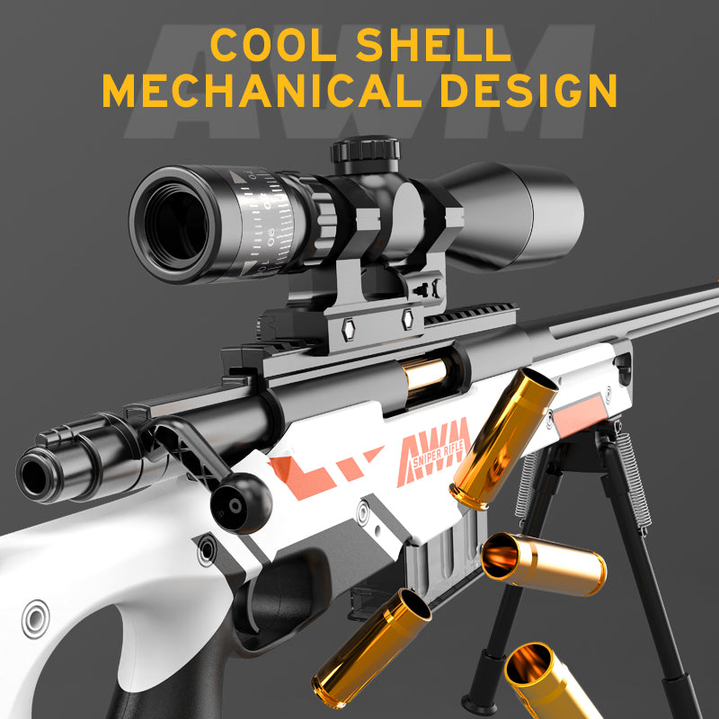 Buy AWM Soft Bullet Sniper White | Yallatoys.com