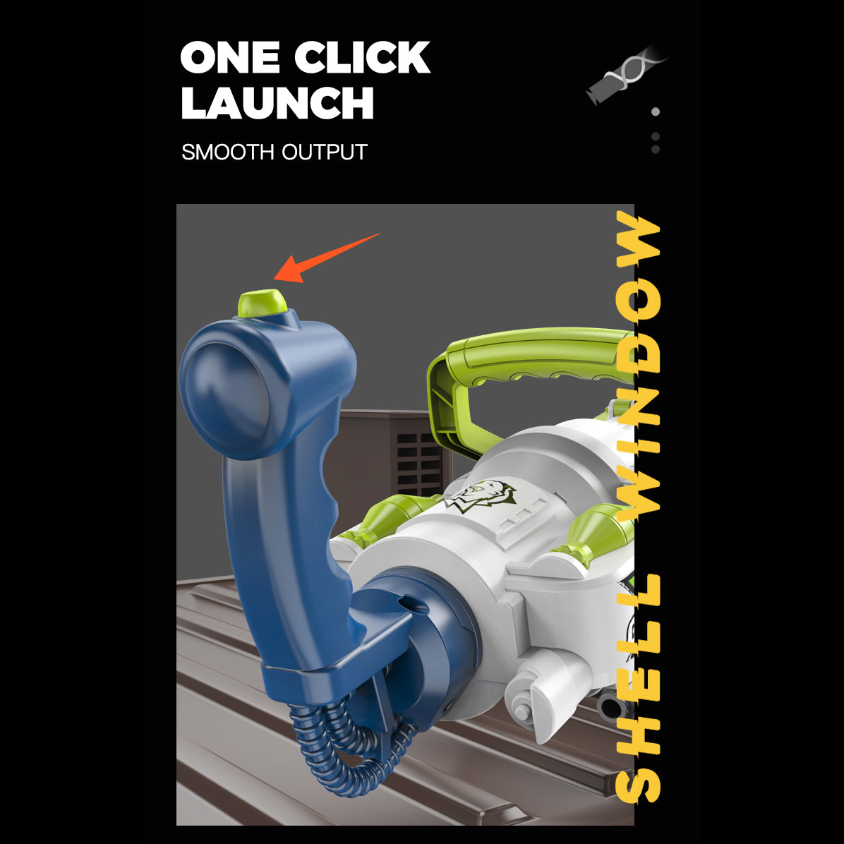 Buy Catlin Hand Pull Soft Bullet Cannon White | Yallatoys.com