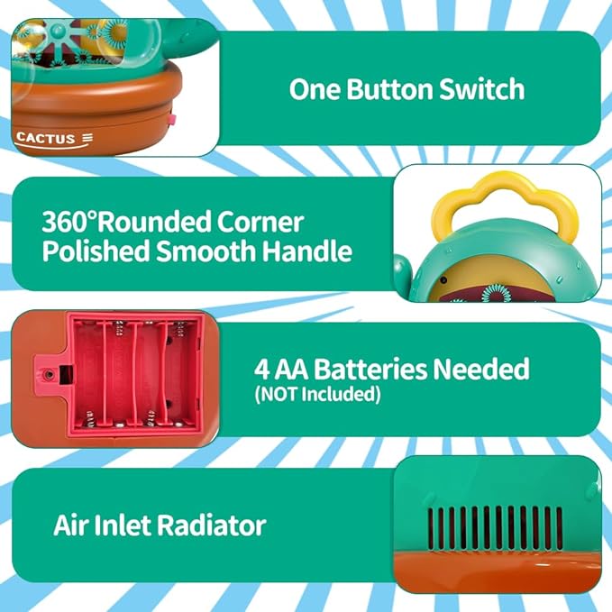 Buy Cactus Bubble Machine (Sold Separately Subjected To Availability) | Yallatoys.com