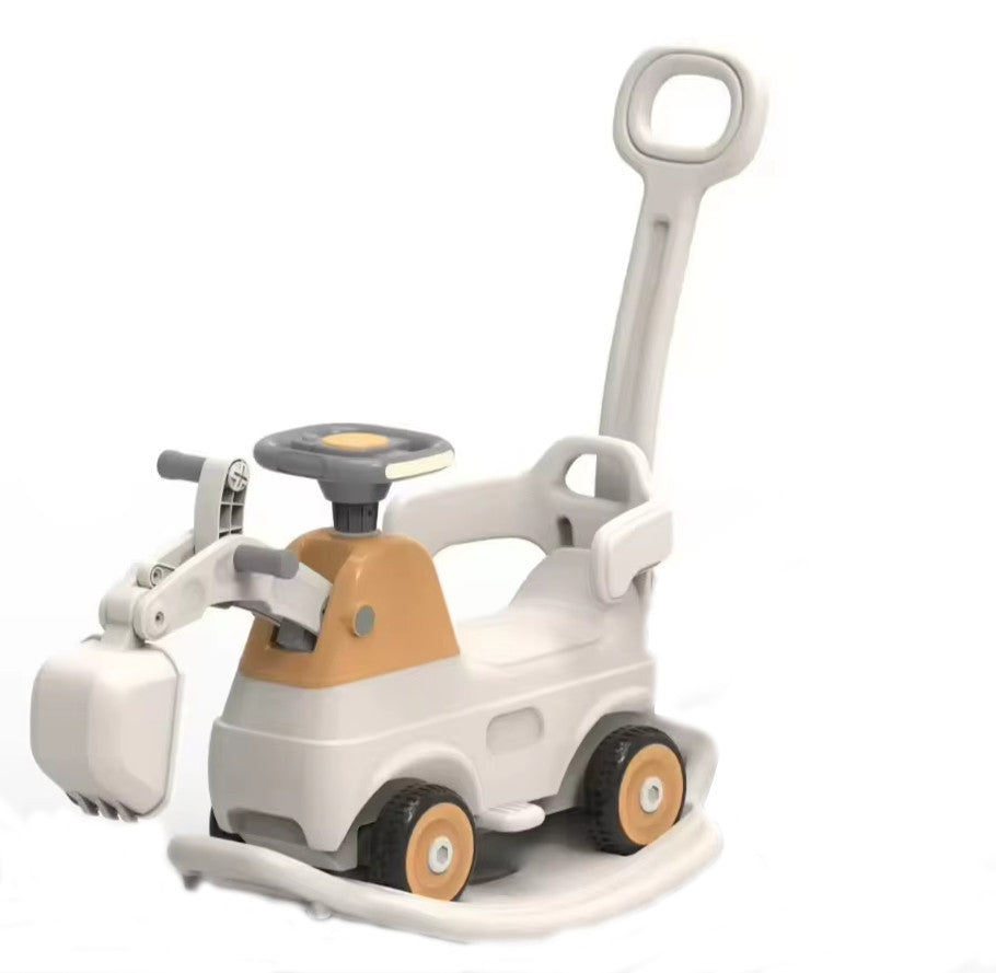 Buy Orbic Kids Four In One Rocking Excavator Brown | Yallatoys.com