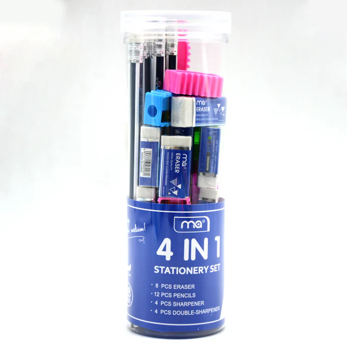 Buy 4 in 1 Stationery Set In Jar 28Pcs | Yallatoys.com