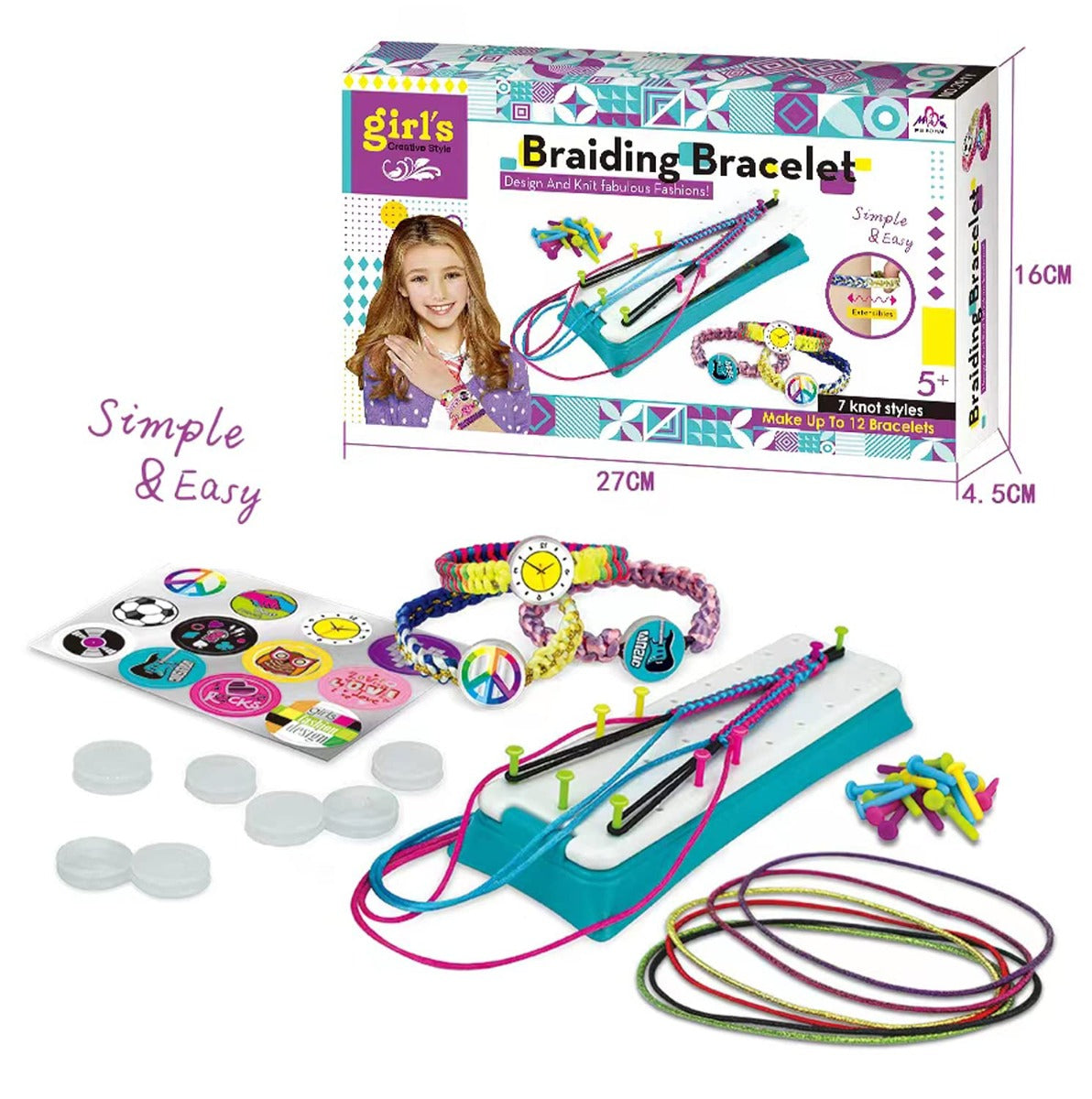 Buy MBK Friendship DIY Bracelet Braiding Making Kit | Yallatoys.com