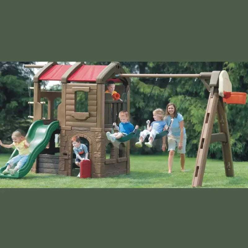 Buy Rustic Lodge Play Center 7-in-1 Adventure Set | Yallatoys.com