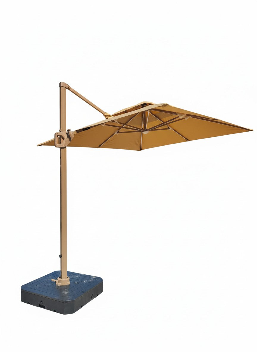 Buy Grandala Banana Umbrella With 86L Water Base With Remote Control For Light And Solar Panel | Yallatoys.com