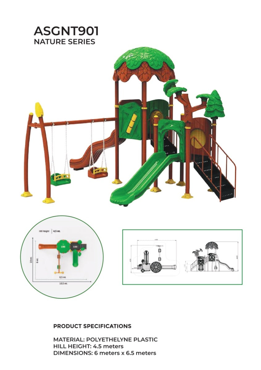 Buy Nature Series Playgorund Set with Swings and Slide | Yallatoys.com