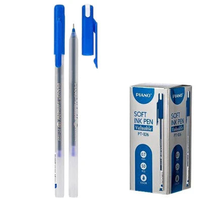 Buy Piano Valuable Soft Ink Ball Pen Blue 50 Pcs Box | Yallatoys.com