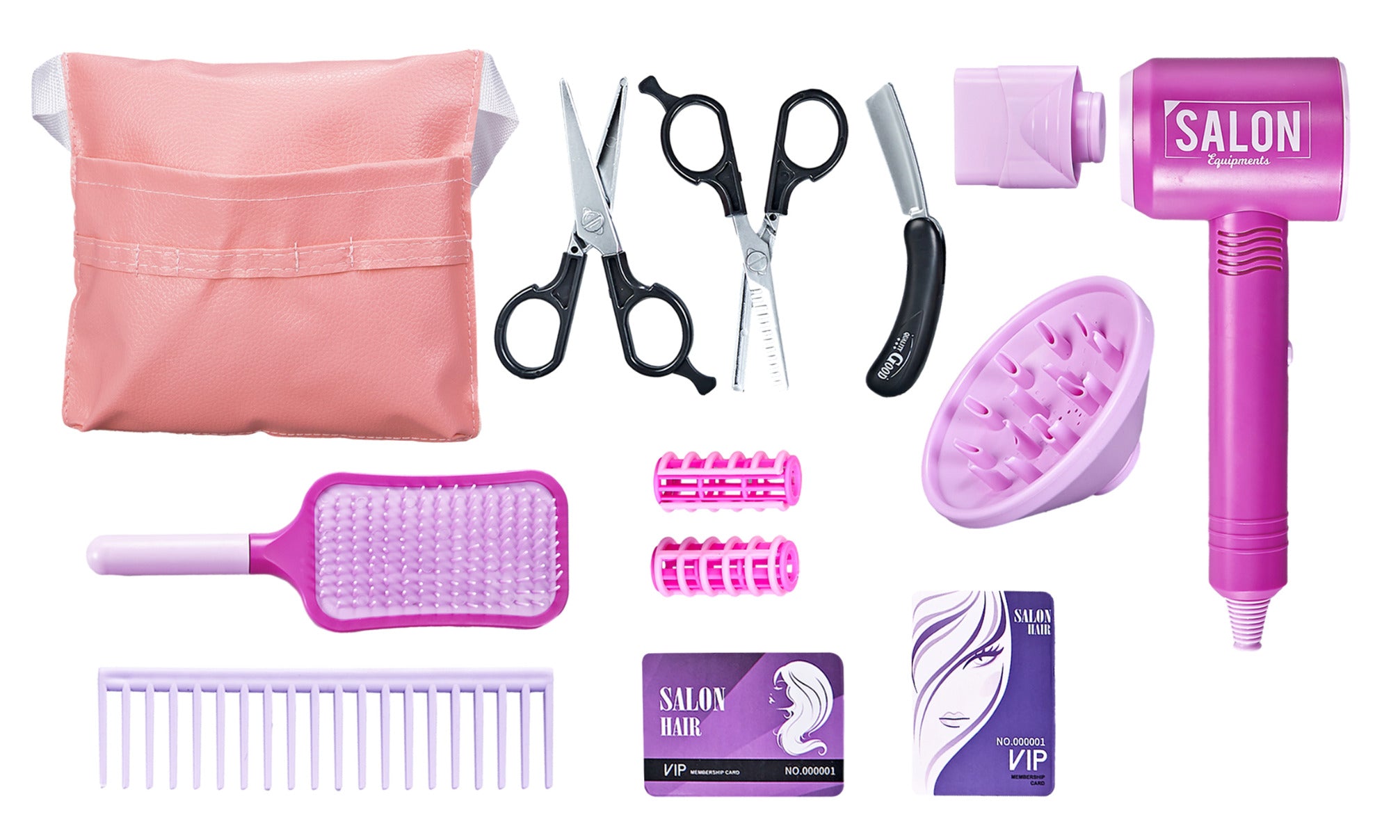 Buy Beauty Saloon with Hair Curler Playset 13pcs | Yallatoys.com