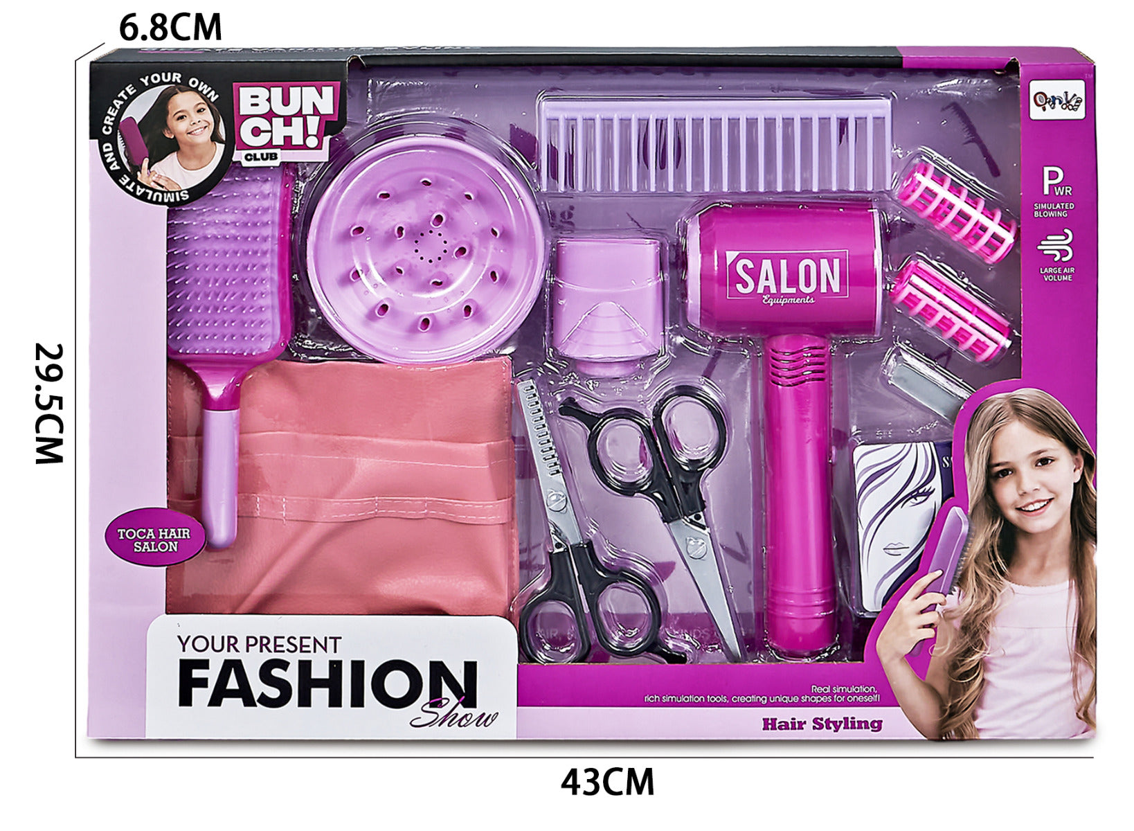Buy Beauty Saloon with Hair Curler Playset 13pcs | Yallatoys.com