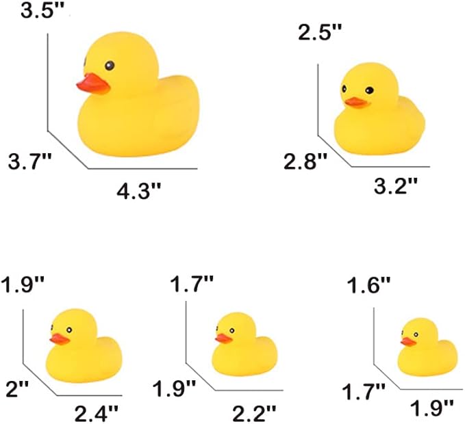 Buy Squeaky Rubber Duck 5Pcs | Yallatoys.com