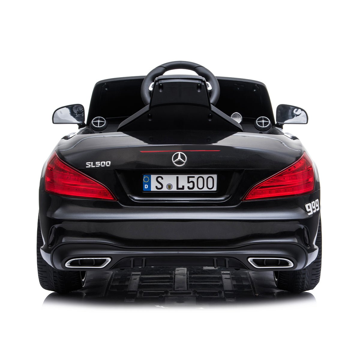 Buy Mercedes Benz SL500 12V Electric Ride On Police Car Black 12V | Yallatoys.com